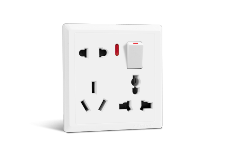 8 Pin Combination Socket with Switch