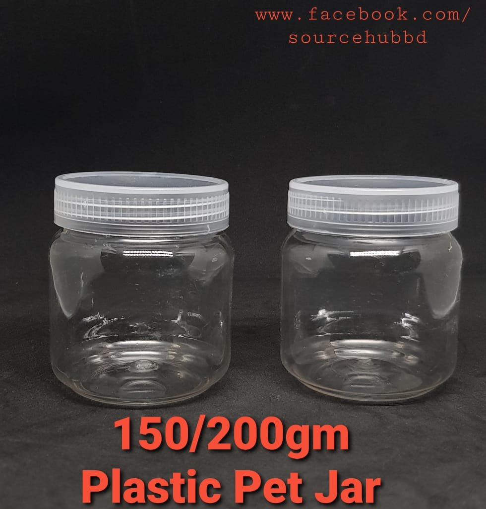 150/200gm Plastic Round Jar