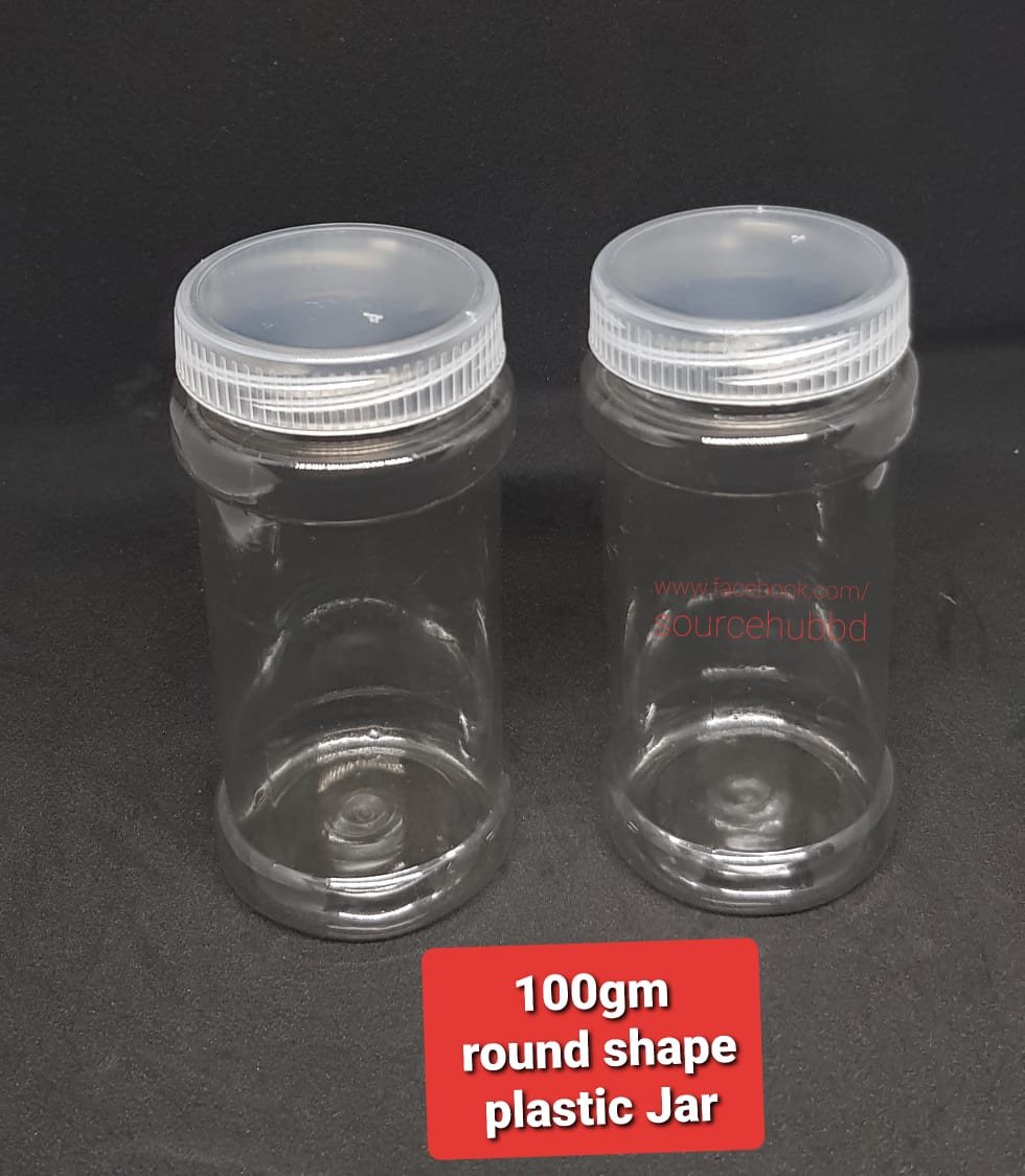 100gm Round Plastic Jar